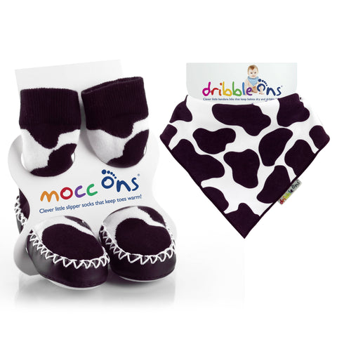 Image of Mocc Ons Dribble Ons BUNDLE Cow print