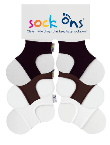 Image of 3pk Whites Sock Ons Multi Pack SAVE!