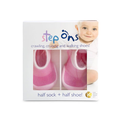 Image of Step Ons Crawling, Cruising, Pre-Walking Baby Sock Shoe Blue