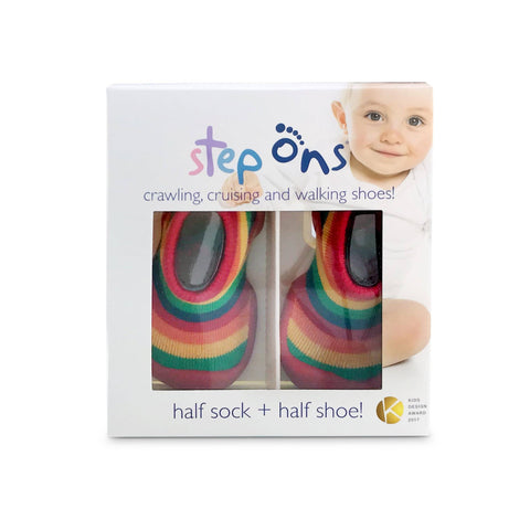 Image of Step Ons Crawling, Cruising, Pre-Walking Baby Sock Shoe Blue