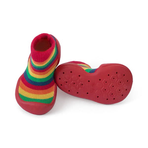 Grey Step Ons Crawling, Cruising, Pre-Walker Baby Sock Shoe