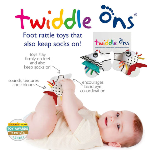 Image of Twiddle Ons Foot Discovery Rattle Toys