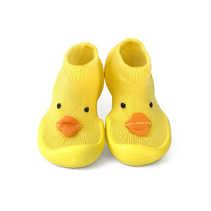 Grey Step Ons Crawling, Cruising, Pre-Walker Baby Sock Shoe