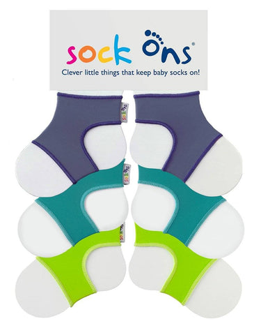 Image of 3pk Sock Ons Multi Pack SAVE!