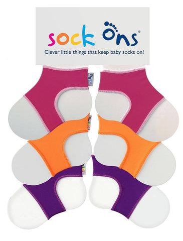 Image of 3pk Colour Sock Ons Multi Pack SAVE!
