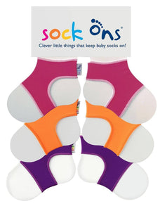 3pk Bright Sock Ons Multi Pack SAVE!