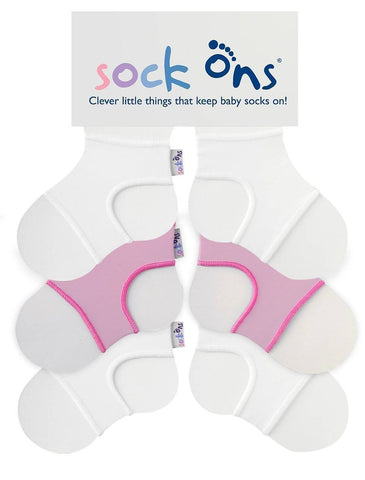 Image of 3pk Whites Sock Ons Multi Pack SAVE!